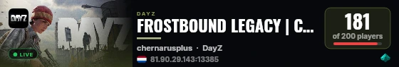 FROSTBOUND LEGACY | Custom Scopes | NATO vs. USSR Loot | Trader On/Off | GUNS RELOADED | Resource Battles live status badge