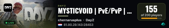 MYSTICVOID | PvE/PvP | Cars | [Trader | Building] | Bank live status badge