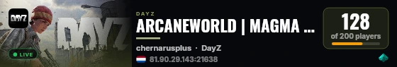 ARCANEWORLD | MAGMA ZONE | Desert Heat | AI Bandit Camps | Trader Oasis | Sunstroke Chance live status badge