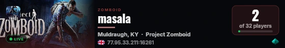 masala live status badge