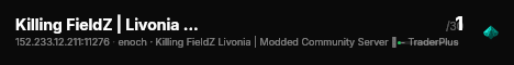 Killing FieldZ | Livonia | Trader live status badge