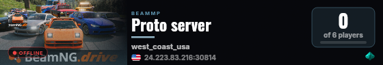 Proto server live status badge
