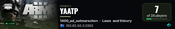 YAATP live status badge