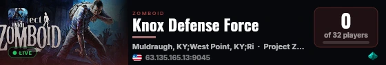 Knox Defense Force live status badge