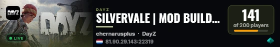 SILVERVALE | MOD BUILDING | C4 RAID | GUNs | EVENTS | CARs | PVP live status badge