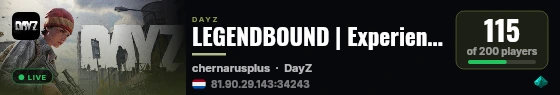 LEGENDBOUND | Experience True Winter | Survival+ | Custom Events | High Zombies | Trader live status badge