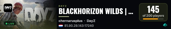 BLACKHORIZON WILDS | RAID RAFFLE | EXTREME ECO | NO MONEY TRADER | ZOMBIE++ SPEED | ITEM BARTER live status badge