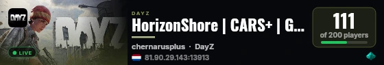 HorizonShore | CARS+ | GUNS+ | HELIC+ | C4 | BASE live status badge