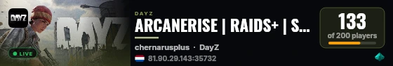 ARCANERISE | RAIDS+ | Survival Mechanics | AI Strongholds | Helic+ | Weekly Wipes live status badge