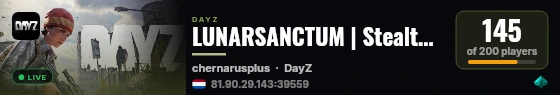 LUNARSANCTUM | Stealth Zombies++ | Flashlights & NVG | Permanent Fog | Limited Gun Range | Deep Fog Edition live status badge
