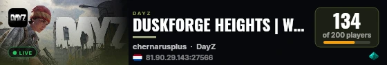DUSKFORGE HEIGHTS | Weekend X2 | RU CLASSIC+ | Simplified Trader | Base Raid After Dark | Medium Loot live status badge