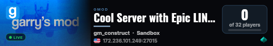 Cool Server with Epic LINUX live status badge