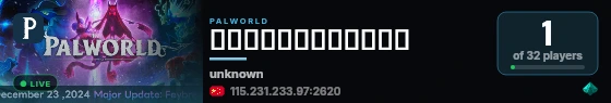 萌新绿玩养老长久不删档服 live status badge