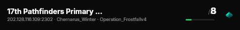 17th Pathfinders Primary Server live status badge