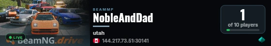 NobleAndDad live status badge