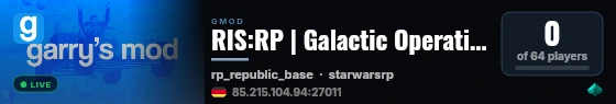 RIS:RP | Galactic Operations | Beta live status badge