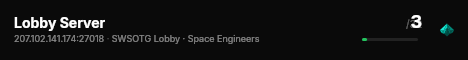 Lobby Server live status badge
