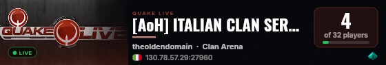 [AoH] ITALIAN CLAN SERVER live status badge