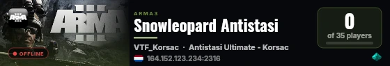 Snowleopard Antistasi live status badge