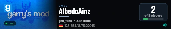 AlbedoAinz live status badge