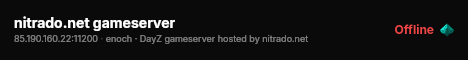 nitrado.net gameserver live status badge