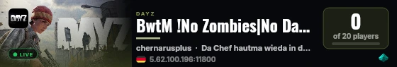 BwtM !No Zombies|No Darkness|usefull Mods|friendly Admin! live status badge