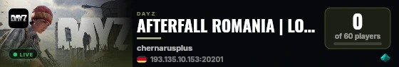 AFTERFALL ROMANIA | LOOT++ | PVP WIPED 03.08 live status badge
