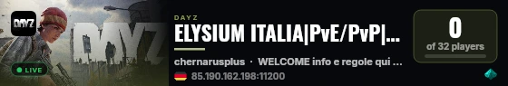 ELYSIUM ITALIA|PvE/PvP|Trader|TWDzones|Planes|Bosses|BM|Bunkers live status badge