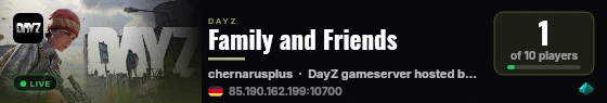 Family and Friends live status badge