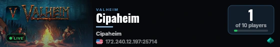 Cipaheim live status badge