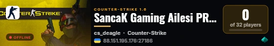SancaK Gaming Ailesi PRO Arena live status badge