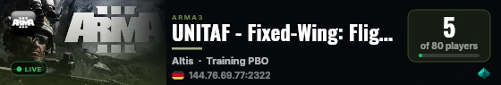 UNITAF - Fixed-Wing: Flight Basics live status badge