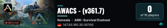 AWACS - (v361.7) live status badge