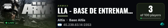 LLA - BASE DE ENTRENAMIENTO // LEGIONLATINOAMERICANA.COM live status badge