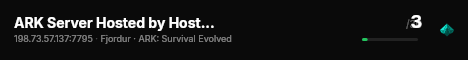 ARK Server Hosted by HostHavoc.com - (v361.7) live status badge