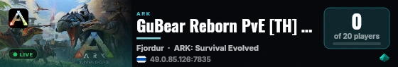 GuBear Reborn PvE [TH] | M12 Fjordur - (v361.7) live status badge