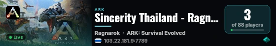 Sincerity Thailand - Ragnarok - PvE X10 NO MOD - (v358.24) live status badge