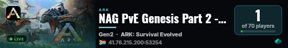 NAG PvE Genesis Part 2 - (v361.7) live status badge
