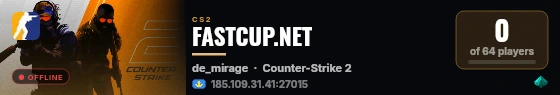 FASTCUP.NET live status badge