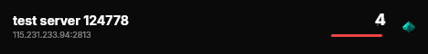 test server 124778 live status badge