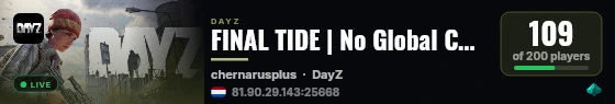 FINAL TIDE | No Global Chat | Fog++ | SILENT HORIZON | Radio Only | Flares & Torches | Hardcore live status badge