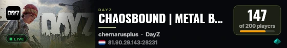 CHAOSBOUND | METAL BASES | NO PVP LIMIT | HIGH DAMAGE WEAPONS | ARTIFACT SYSTEM | IRON RAIDERS live status badge