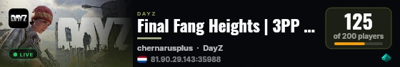 Final Fang Heights | 3PP | PVP | GUNS | BUILDING | EVENTS | CARS live status badge