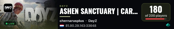 ASHEN SANCTUARY | CARs | MODS | GUNs | EVENTS | C4 RAID | Chernorus PVP live status badge