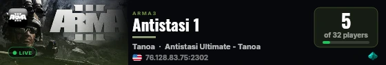 Antistasi 1 live status badge