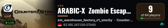 ARABIC-X  Zombie Escape ██ tr.ee/arx (9/64) live status badge