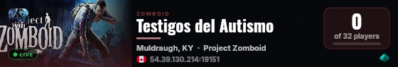 Testigos del Autismo live status badge