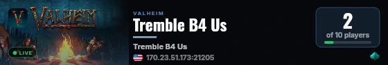 Tremble B4 Us live status badge