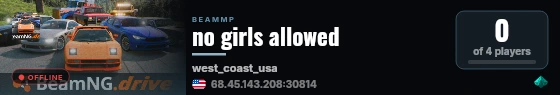 no girls allowed live status badge