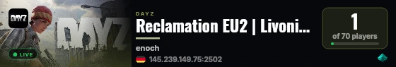 Reclamation EU2 | Livonia |Solo/Duo/Trio|Survive-Build-Reclaim live status badge